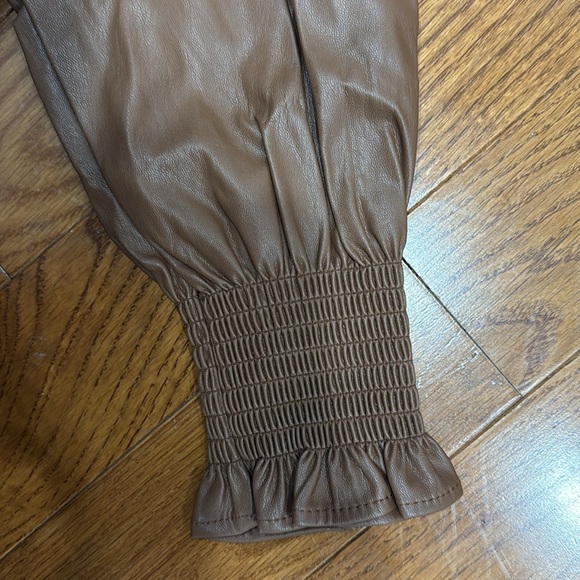 Anthropologie Dolan Leather Long Sleeve size S - Picture 4 of 5